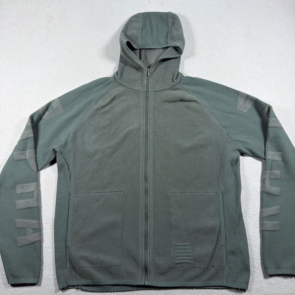 Rapha Pro Team Transfer Hoodie Men Large Slim Fit Sage Green Cycling Athleisure - Picture 2 of 9
